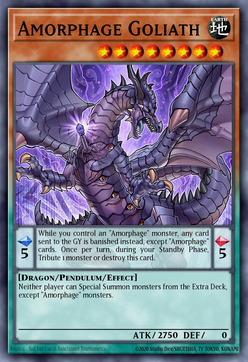 Amorphage Goliath — Yu-Gi-Oh card details, stats & printings